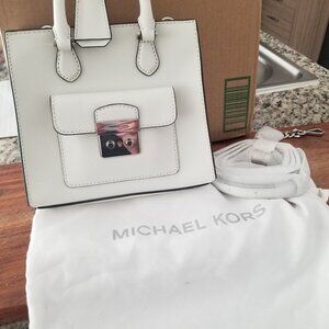 Michael Kors mini white doctor bag